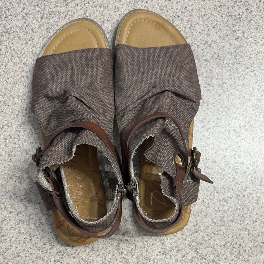 Blowfish Dark Brown Sandals with Buckle - Picture 3 of 9